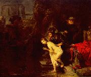 REMBRANDT Harmenszoon van Rijn Suzanna in the Bath oil painting picture wholesale
